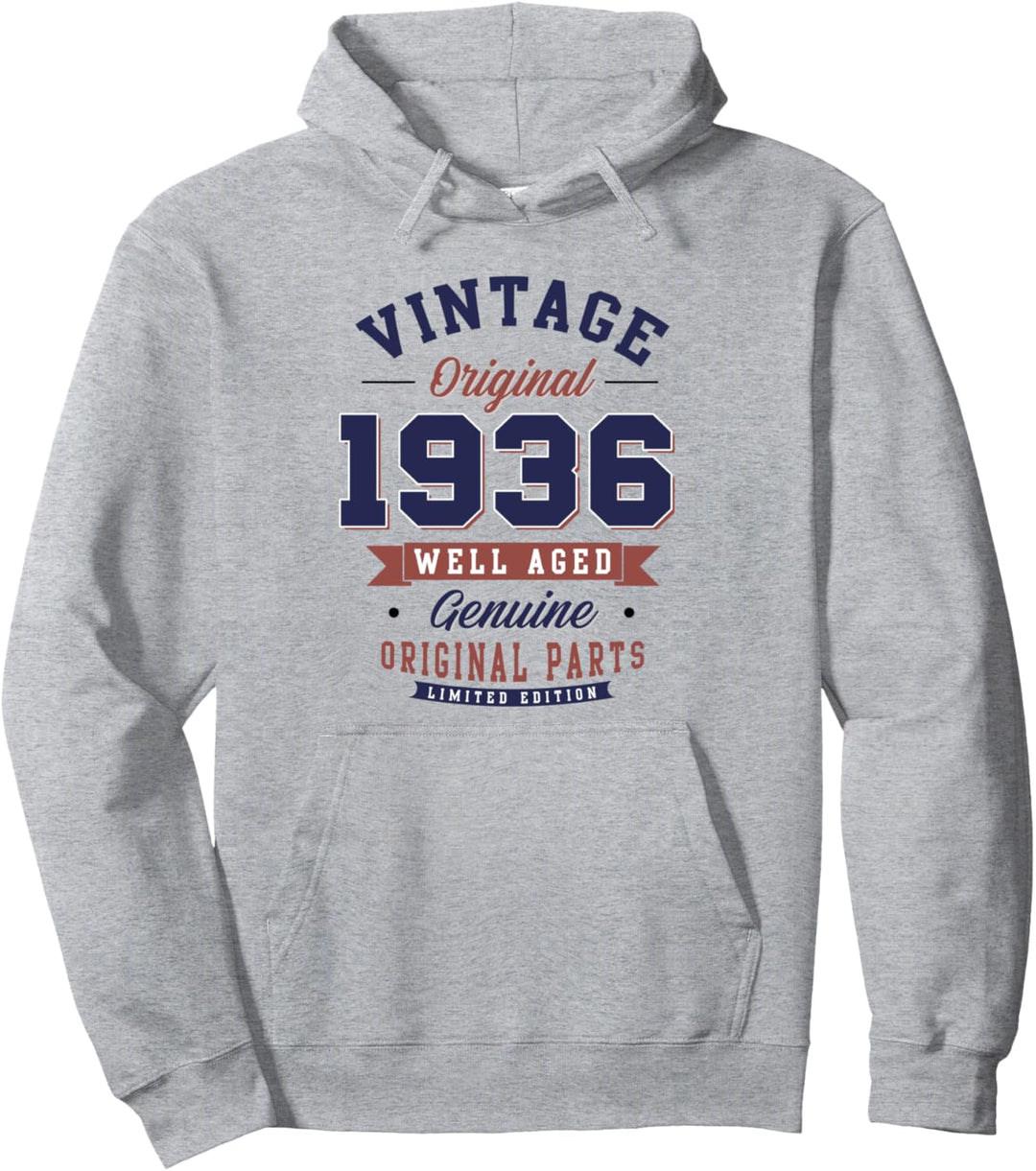 85. Geburtstagsgeschenk Vintage 1936 Im Alter von 85 Jahren Pullover Hoodie