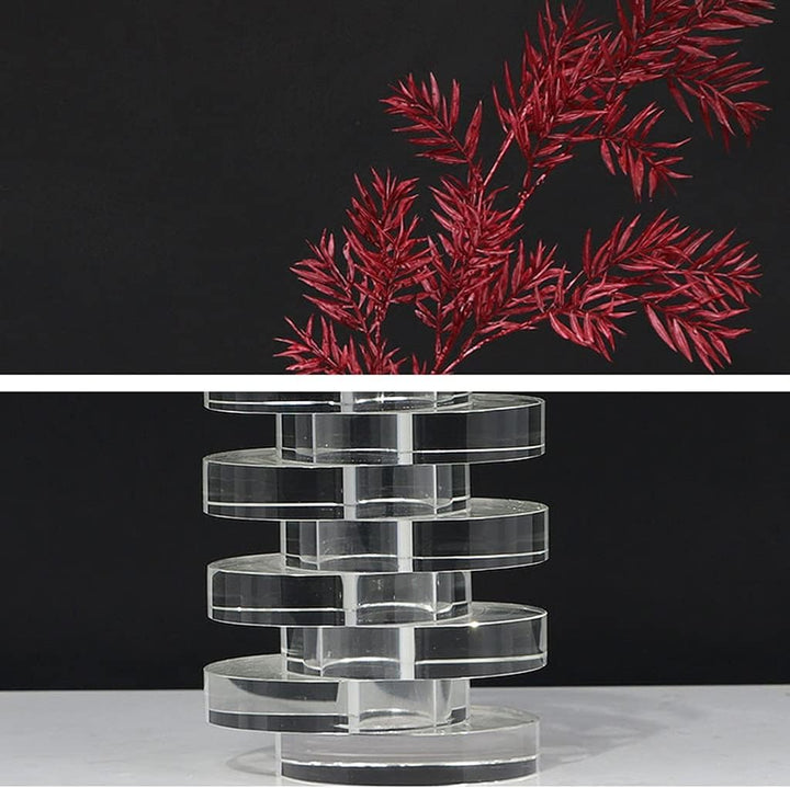 xuejuanshop Vasen Einfache Moderne Vase Dekoration Kristallblumen- Arrangement Container Dekoration