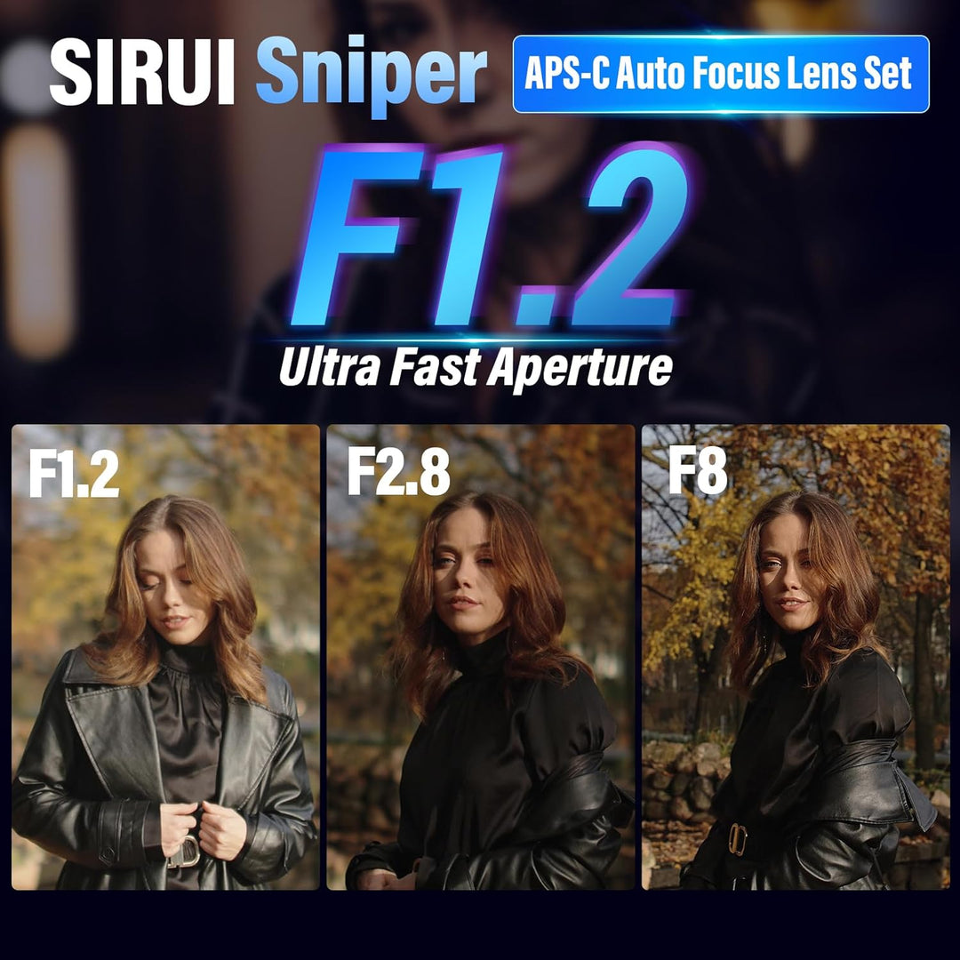 SIRUI Sniper 23mm Autofokus Objektiv, F1.2 Weitwinkel APS-C Kameraobjektiv,X Mount Objektiv für X-H2