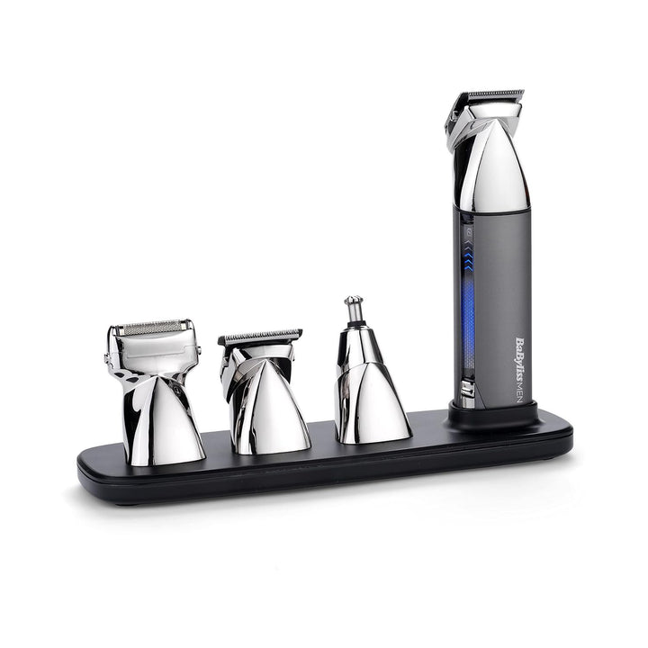 BaByliss Men Super-X Metal Series 15-in-1 Multitrimmer, Silber, Grau, Multi Trimmer