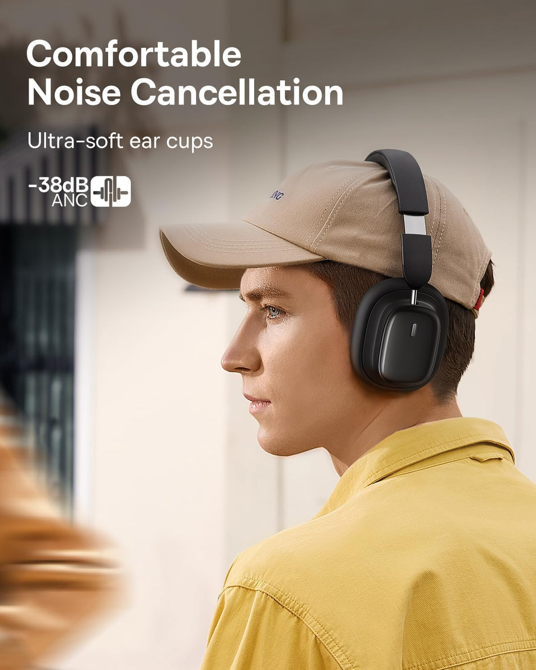 Baseus H1i Bowie ANC Headphone-Black