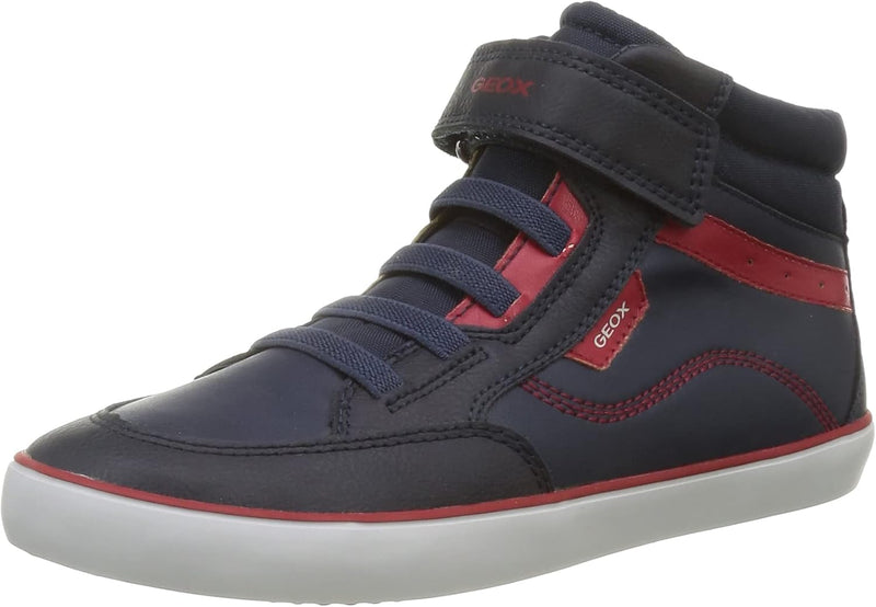 Geox Herren J Gisli Boy B Sneakers 24 EU Navy Red, 24 EU Navy Red