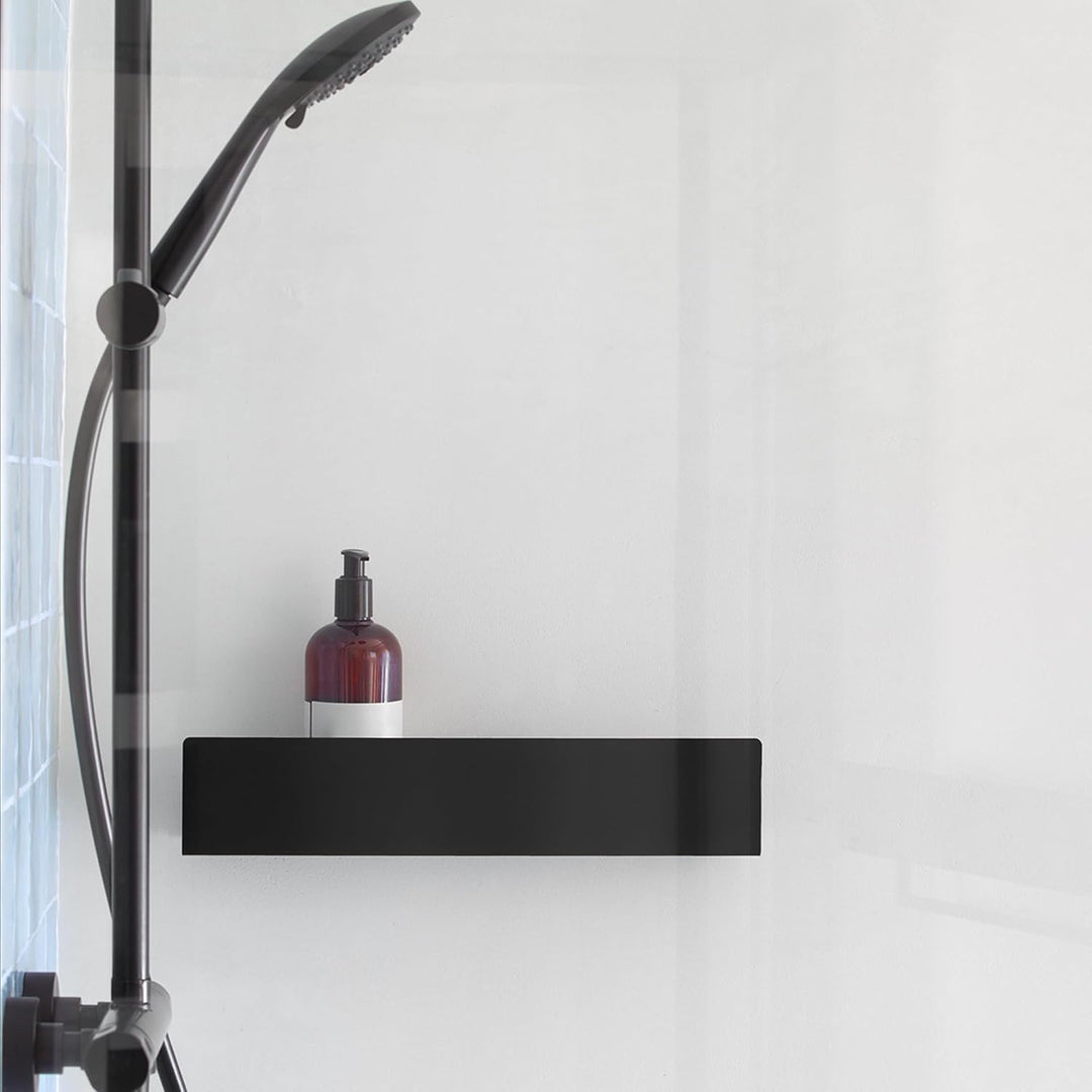 DABSTORY Duschablage Schwarz 40cm, Duschregal Edelstahl, Badezimmer Organizer Für Bad und Küche, Reg