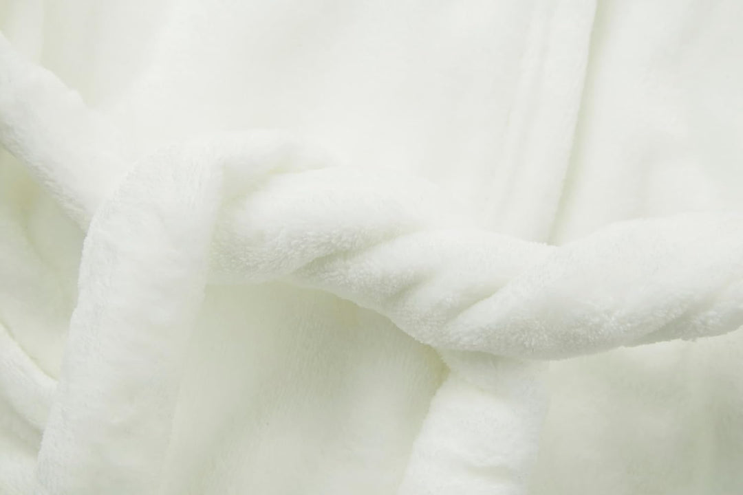 Unisex Baby Mit Kapuze Bademantel Kinder Flanell Pyjama Morgenmantel zum Jungen Mädchen Nachtwäsche
