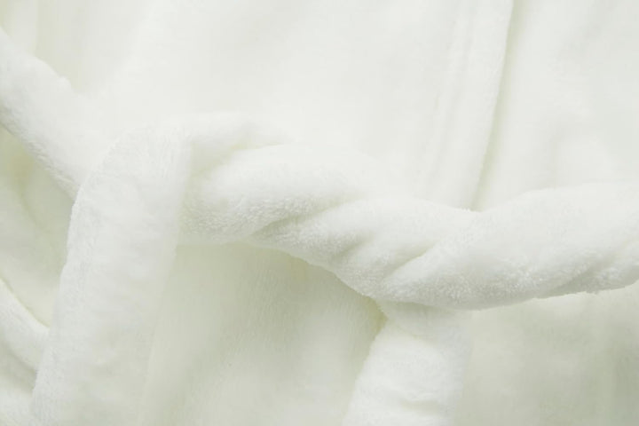 Unisex Baby Mit Kapuze Bademantel Kinder Flanell Pyjama Morgenmantel zum Jungen Mädchen Nachtwäsche