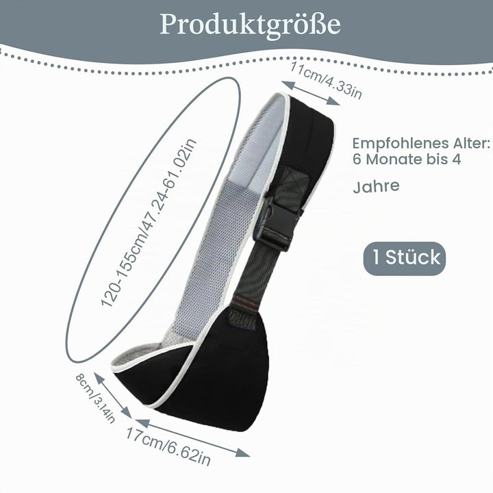 Tragetuch Baby Trage für Kinder bis 30kg Multifunktion Hüfttrage Verstellbar Trage Seitlich Kleinkin