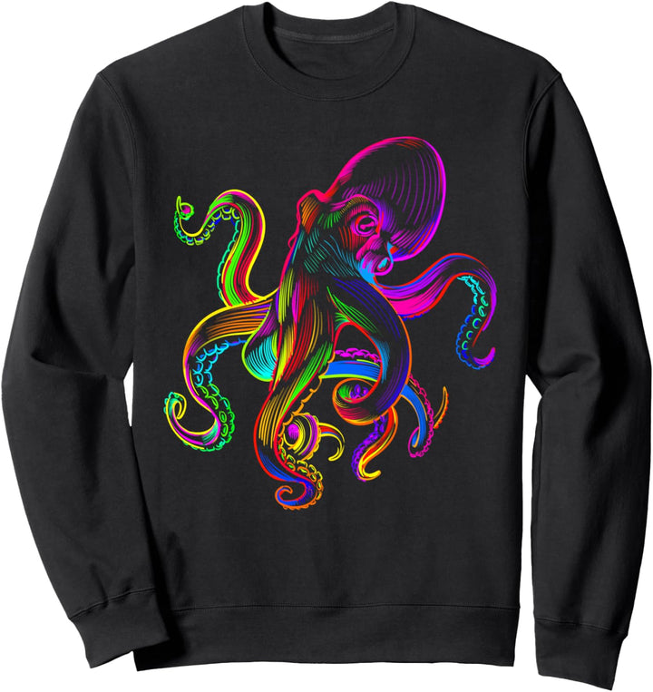 Lustige Oktopus Meeresmonster krakens Quallen Meerestiere Sweatshirt