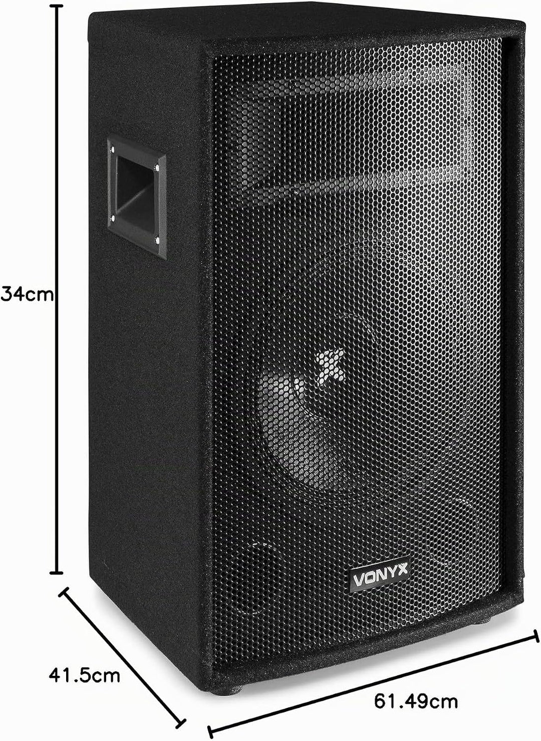 Lautsprecherset - Vonyx 12" Lautsprecherset mit 2X SL12 Lautsprechern 600 Watt (1200 Watt gesamt) fü