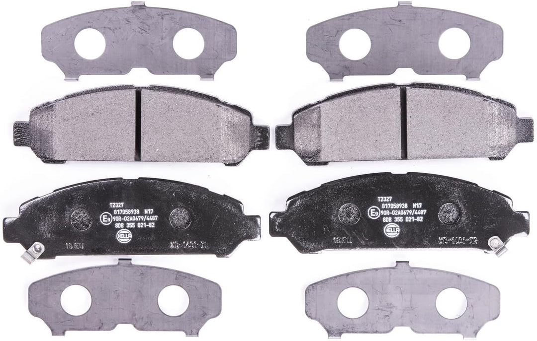 HELLA PAGID 8DB 355 021-821 Bremsbelagsatz - T2327 - Dicke/Stärke: 18.7mm - Bremssystem: Advics - mi