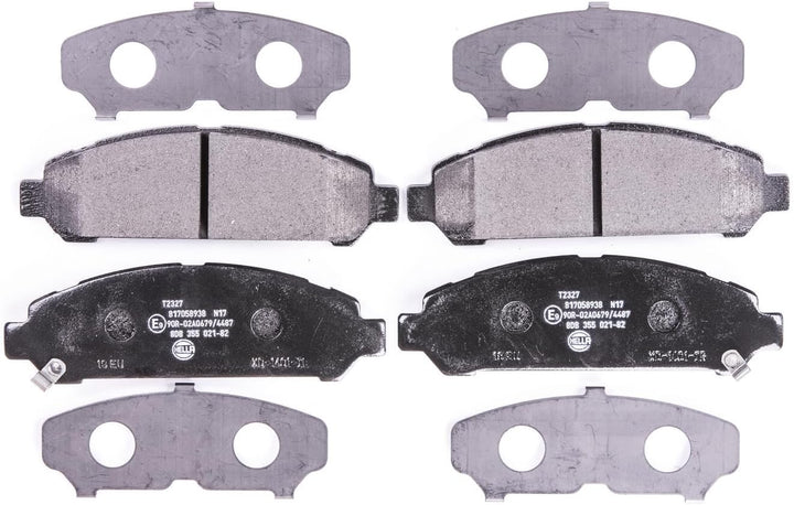 HELLA PAGID 8DB 355 021-821 Bremsbelagsatz - T2327 - Dicke/Stärke: 18.7mm - Bremssystem: Advics - mi