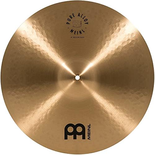 Meinl Cymbals Pure Alloy Crash Medium 18 Zoll (Video) Schlagzeug Becken (45,72cm) Pure Alloy Bronze,