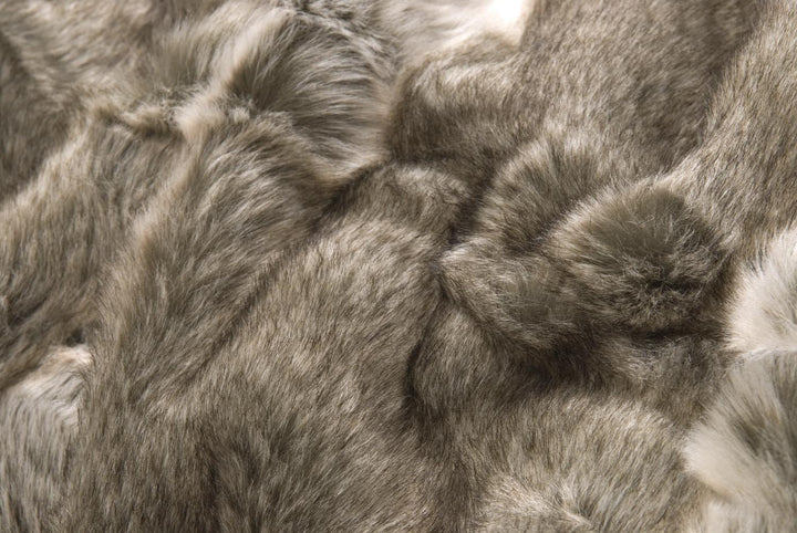 Wohnen & Accessoires GmbH & Co. KG Felldecke, Pelzplaid, Webpelzdecke Bär grau und beige Melange 150