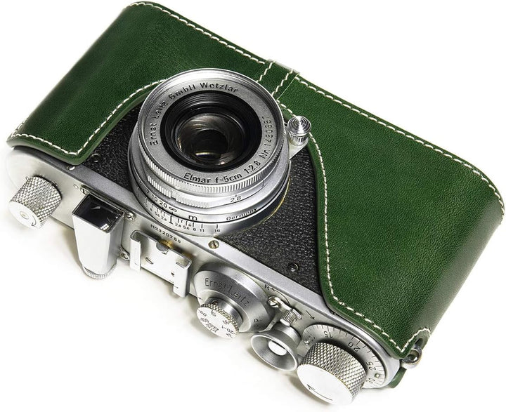 Handarbeit aus echtem echtem Leder halb Kamera Tasche Abdeckung für Leica 0 i ii iii IIIA iiib (ohne