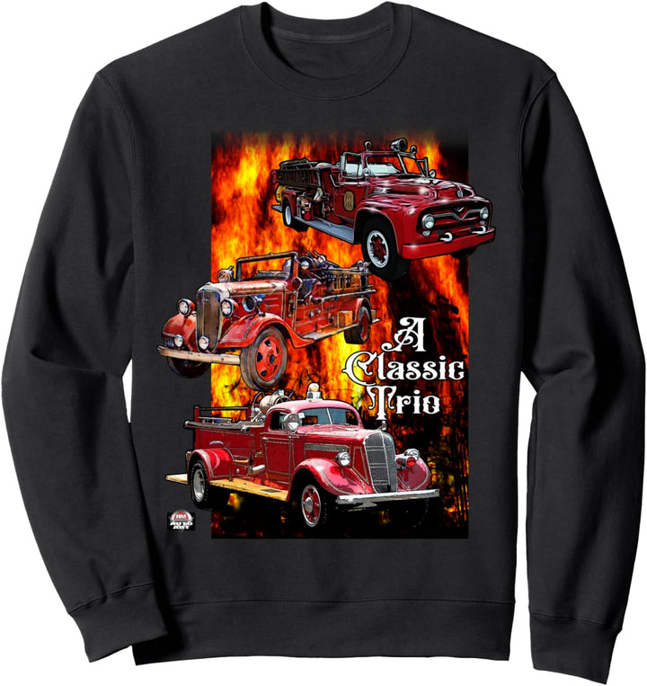 Ein klassisches Trio von Feuerwehrausrüstung, restauriert und bereit Sweatshirt