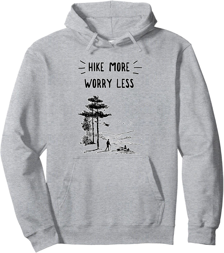 Wandern Mehr Sorgen Weniger Camping Outdoor Wandergrafiken Pullover Hoodie