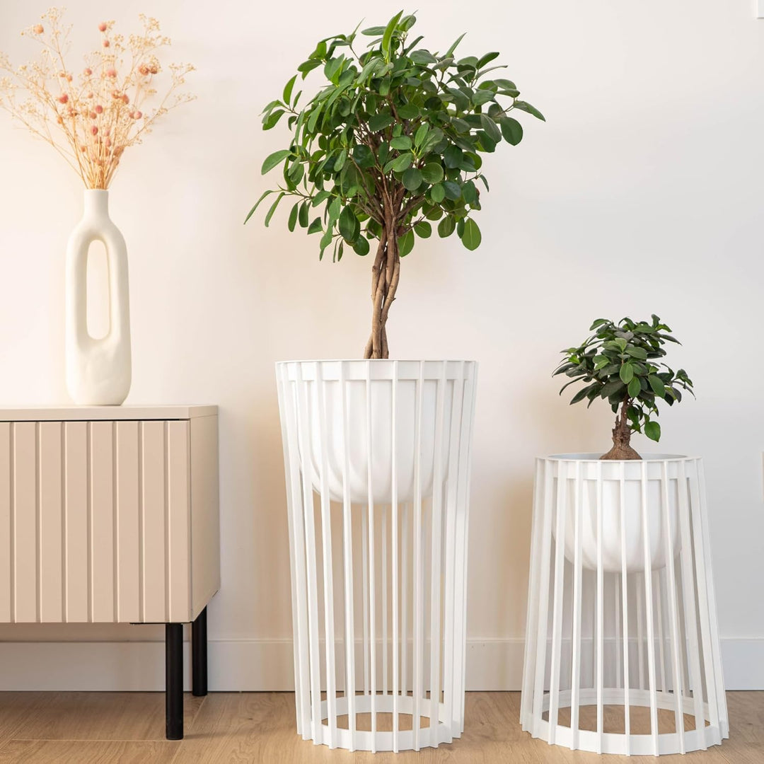 KADAX Blumentopfständer Aytre, Blumenständer aus Kunststoff, Pflanzenständer, Pflanzentisch, Blument