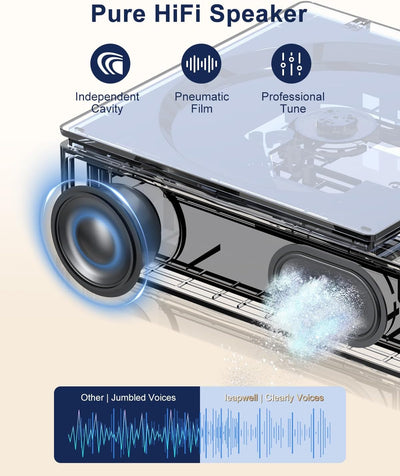 CD Player Tragbar, Leapwell Tragbarer CD Player Bluetooth mit Lautsprecher, Portable CD Player Kinde