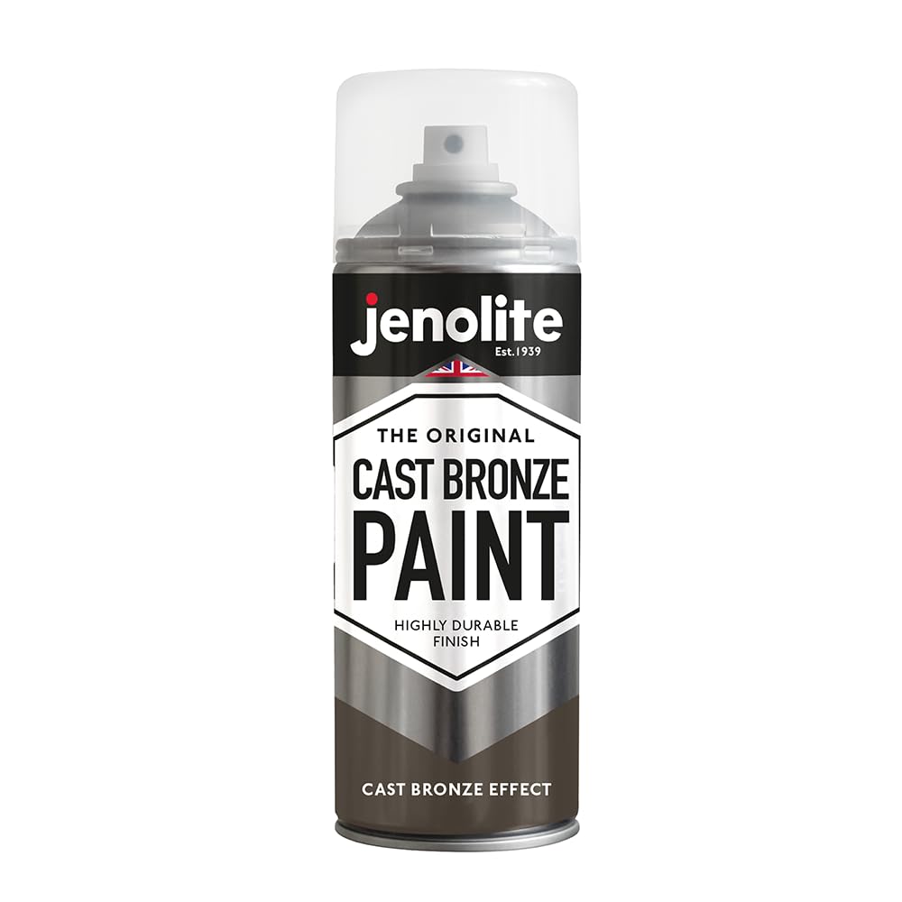 JENOLITE Bronze-Sprühfarbe, 400 ml, strukturierte Effektfarbe, realistische Gussbronze-Farbe, Sprühf