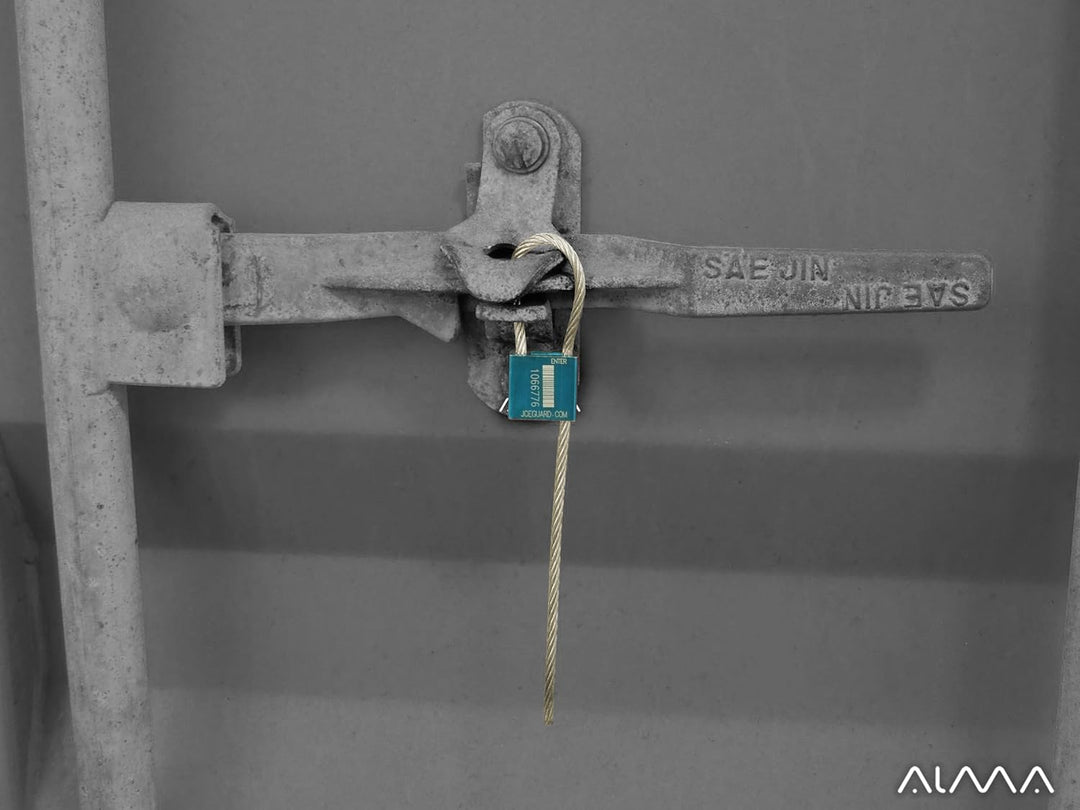 50 Sicherheitsschlösser mit Metallkabel Hohe Sicherheit. Gehäuse aus Aluminium. Personalisierbar mit