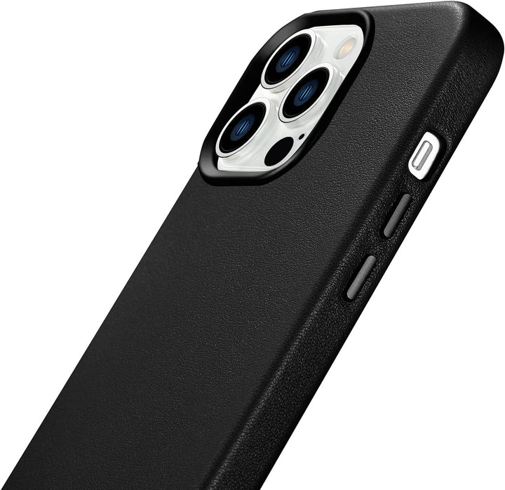 Mobiskin Hülle kompatibel mit Apple iPhone 14 PRO (6,1 Zoll), Handyhülle mit echtem Leder, Case, Sch