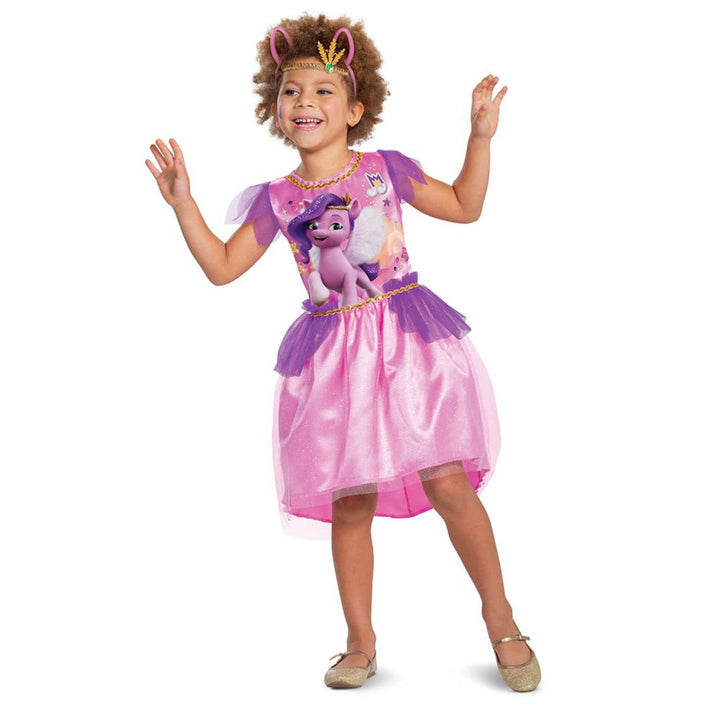 Pipp Petals Costume for Girls, Official My Little Pony Tutu Dress Character Outfit, Kids Size Small