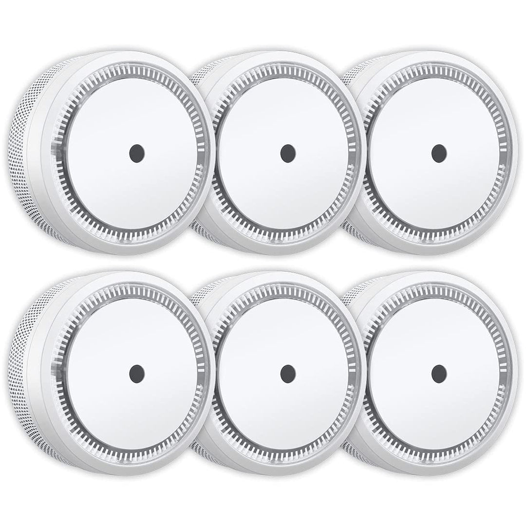 ELRO FS801061 FS8010 Mini Rauchmelder-Kompakt Design-mit 10 Jahres Batterie-EN 14604-6-Pack Rauchmel