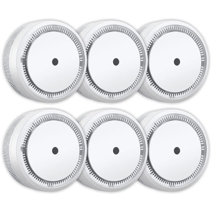 ELRO FS801061 FS8010 Mini Rauchmelder-Kompakt Design-mit 10 Jahres Batterie-EN 14604-6-Pack Rauchmel