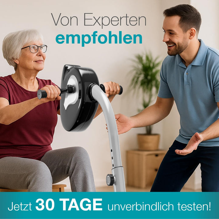 maxVitalis 2in1 Arm und Beintrainer mit Motorunterstützung, Elektro Heimtrainer höhenverstellbar, pa