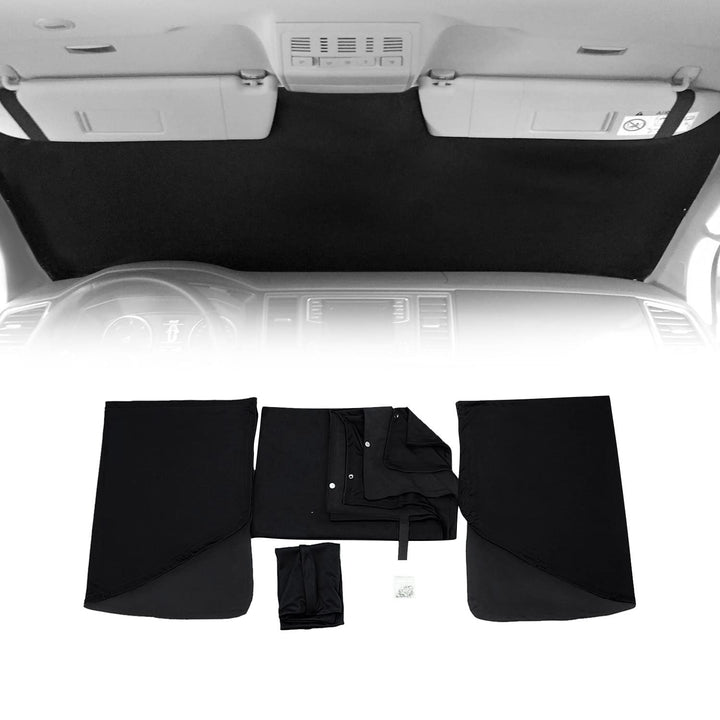 OMAC Magnetisch Vorhänge Auto kompatibel mit Ford Transit Tourneo Custom 2023-2026 Schwarz