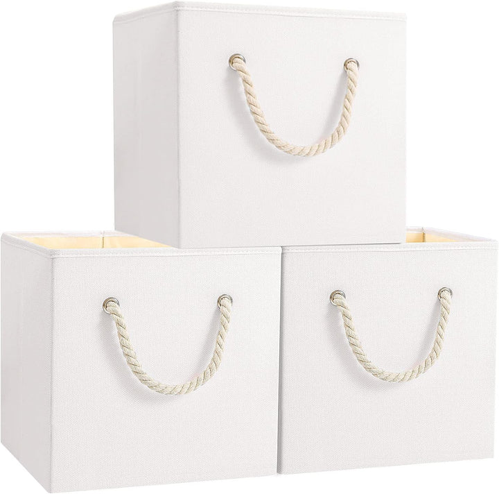 Yawinhe Aufbewahrungsbox, Faltbare Aufbewahrungsboxen ohne Deckel, Waschbare, Offene Stoffbox, für S