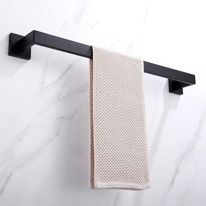 TASTOS XBJ7 Stainless Steel Towel Rack Black, Acrylic Schwarz 23.6-Inch, Schwarz 23.6-Inch
