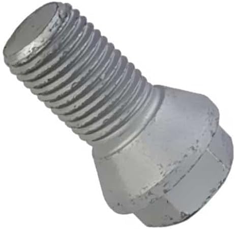 10 Radschrauben Radbolzen Kegelbund silber M14x1,5 21 mm (Kurzkopf) 21 mm (Kurzkopf) silber, 21 mm (