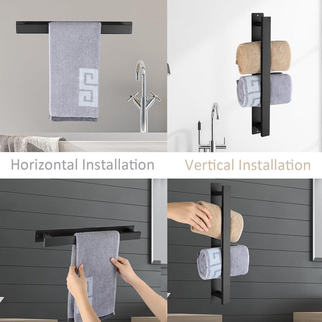 Badezimmer Handtuchstange Handtuchstange Selbstklebend oder Schraubmontage Edelstahl Wandmontierter