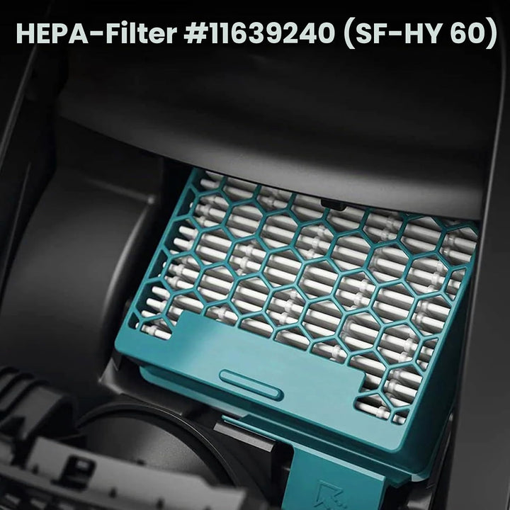 Filter Set Zubehör für Miele Boost CX1 / Blizzard CX1 Staubsauger | 2 Hepafilter (SF-HY 60) + 2 Fein