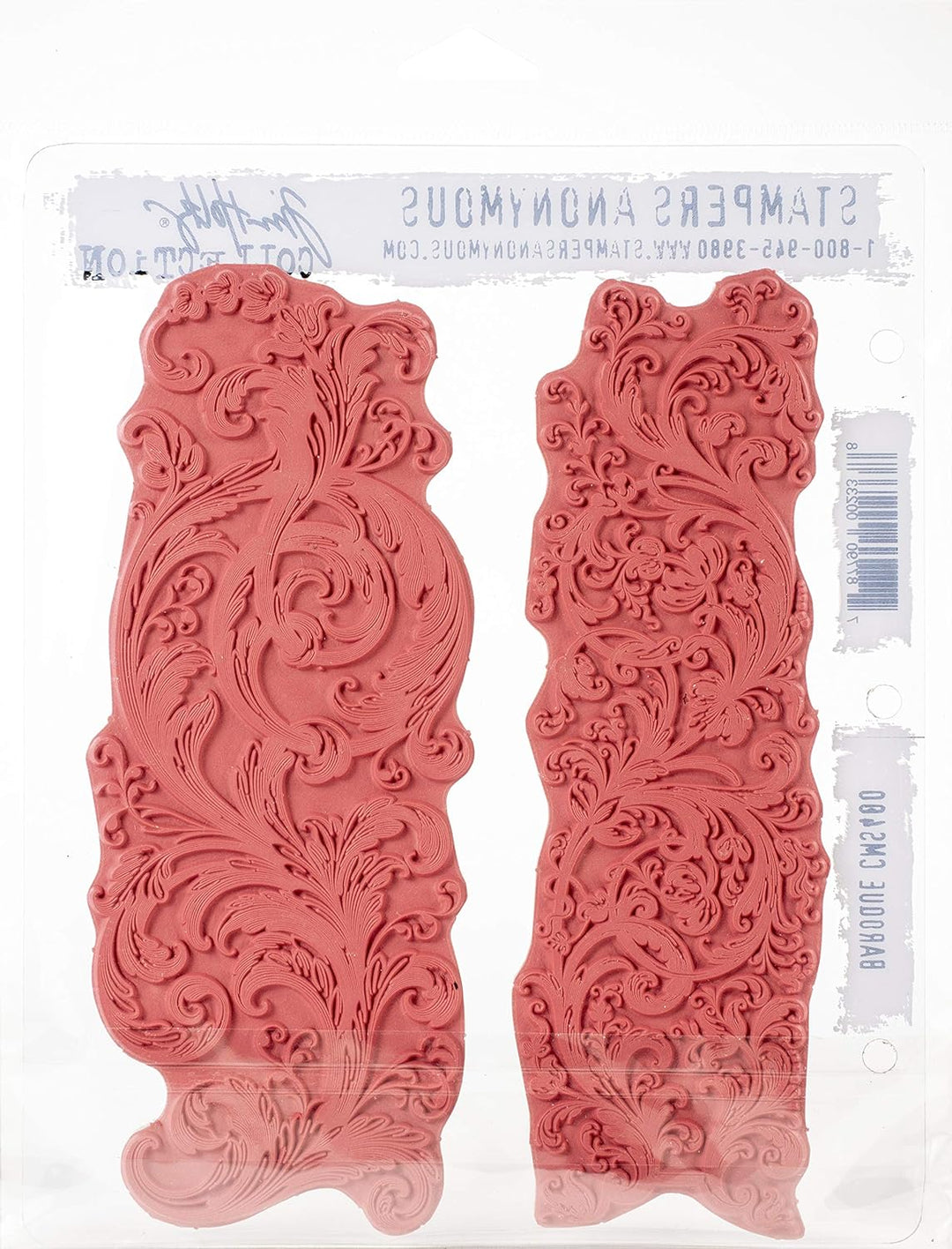 Stampers Anonymous AGW Cling RBBR Stempelset, Barock-Stil, eine Grösse
