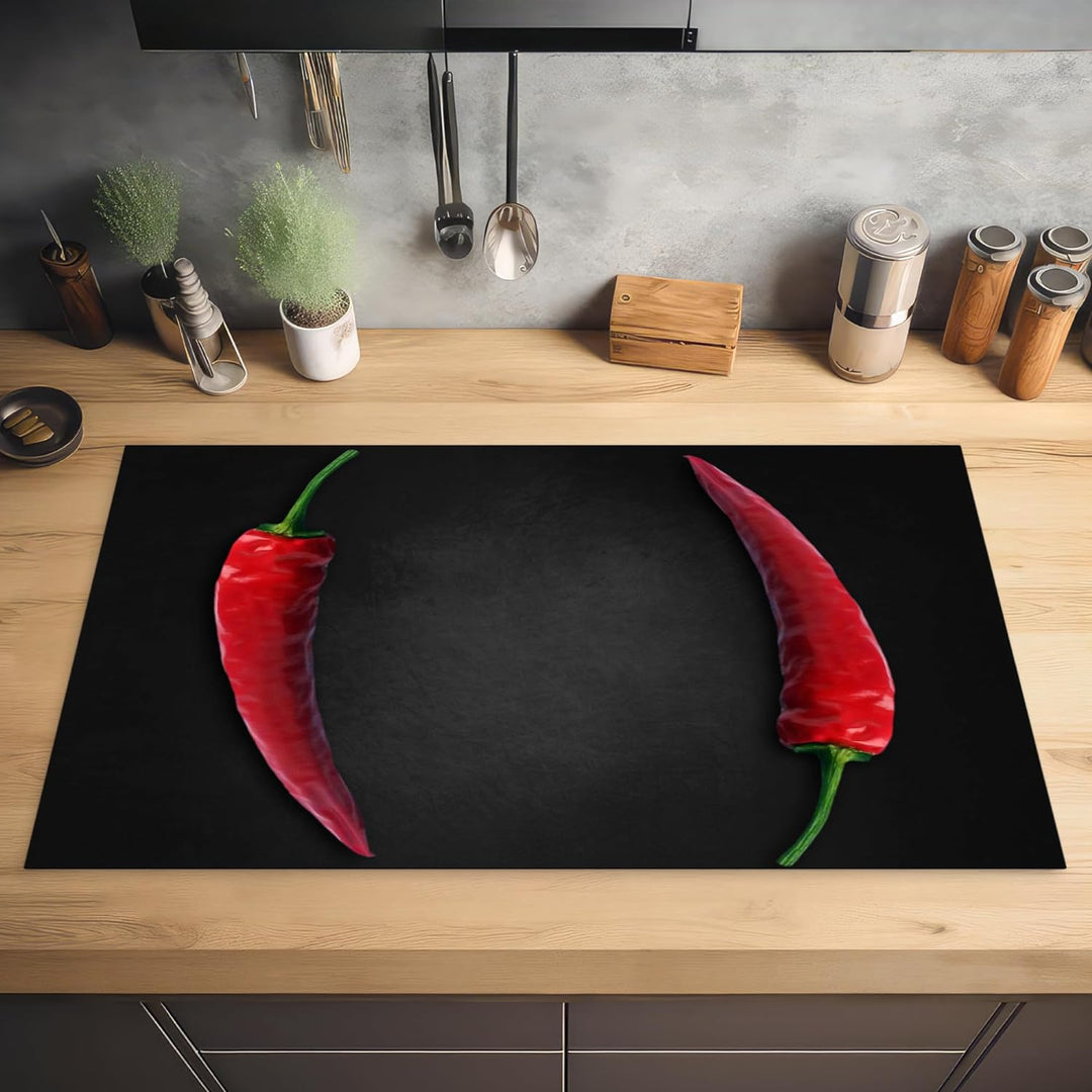 KitchenYeah© Herdabdeckplatte Einteilig Küche Herdabdeckung Ceranfeld Kochfeld Abdeckung Induktionsk