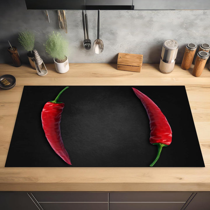 KitchenYeah© Herdabdeckplatte Einteilig Küche Herdabdeckung Ceranfeld Kochfeld Abdeckung Induktionsk