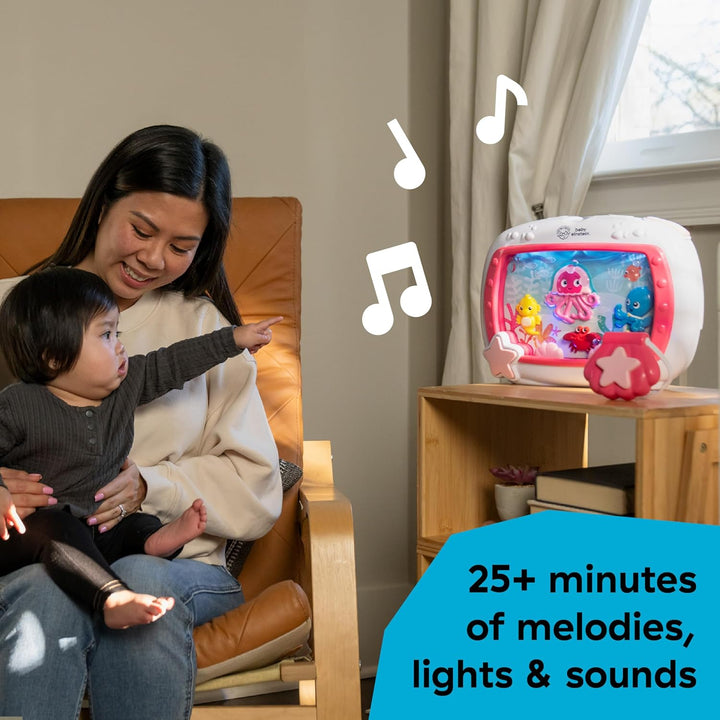 Baby Einstein Sea Dreams Soother, Baby Einschlafhilfen & Weisses Rauschen, 25+ Min. Musik & Ozeanklä