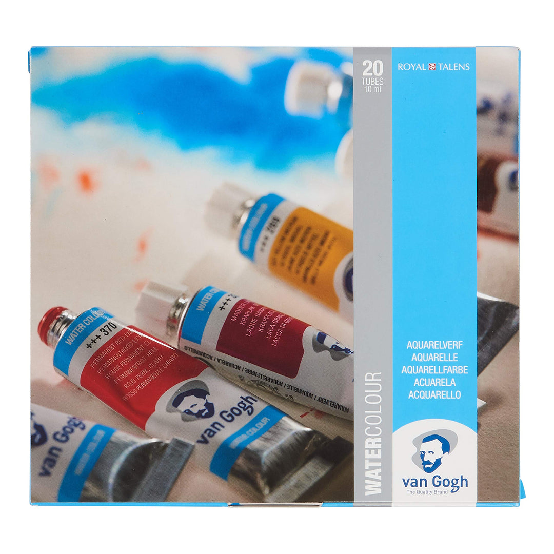 Royal Talens, Van Gogh Watercolour, General Selection, 10ml Tubes, Set of 20 Colors (20820120)