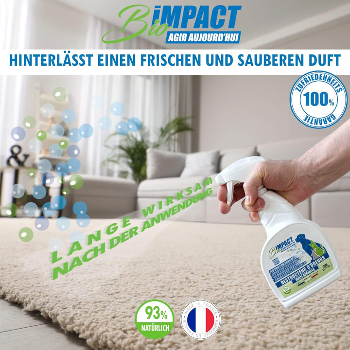 bioimpact Hundeurin und Katzenurin Geruchsentferner 2X750ml Natürlich - Nicht Abstossend - Geruchsne