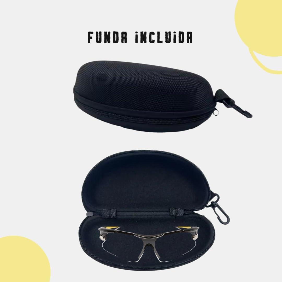 JJ LMS Padel-Brille mit transparenten Schutzgläsern, Sportschutzbrille Paddel + Paddel-Aufkleber im