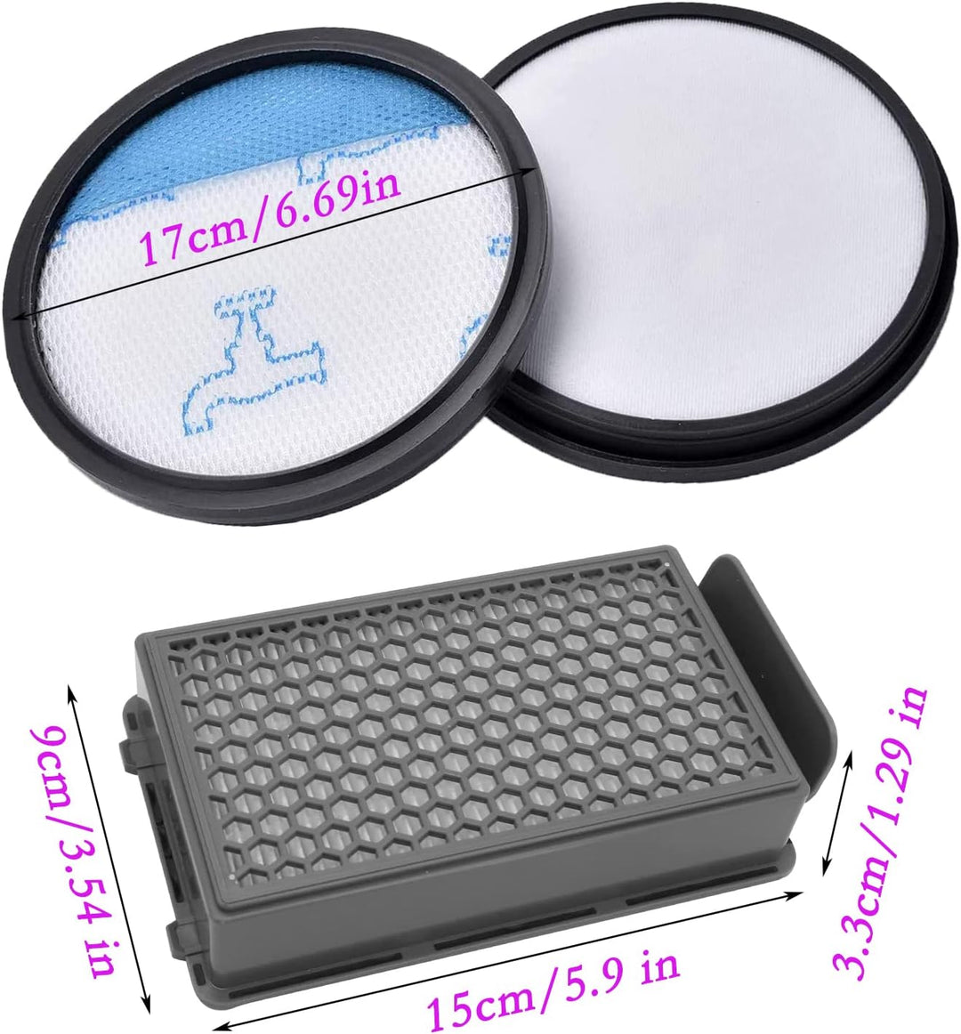 2 Stück HEPA-Filter Set für Rowenta Compact Power XXL RO4825EA RO4871EA RO4855EA RO4881EA (Model RO4