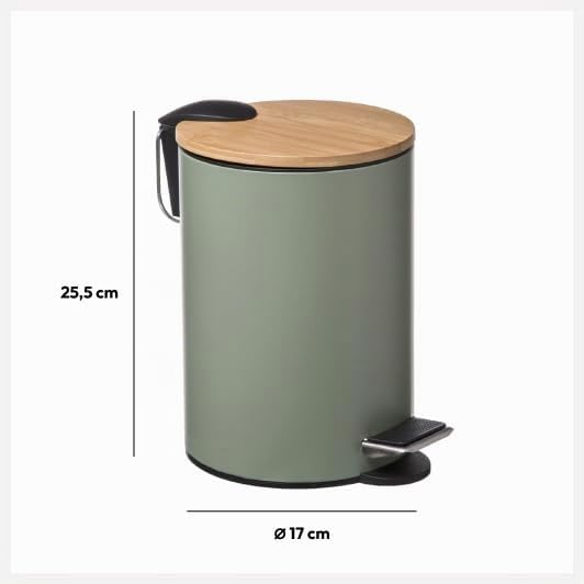5five - mülleimer Soft Close 3l Trio khakigrün 3L Khaki, 3L Khaki