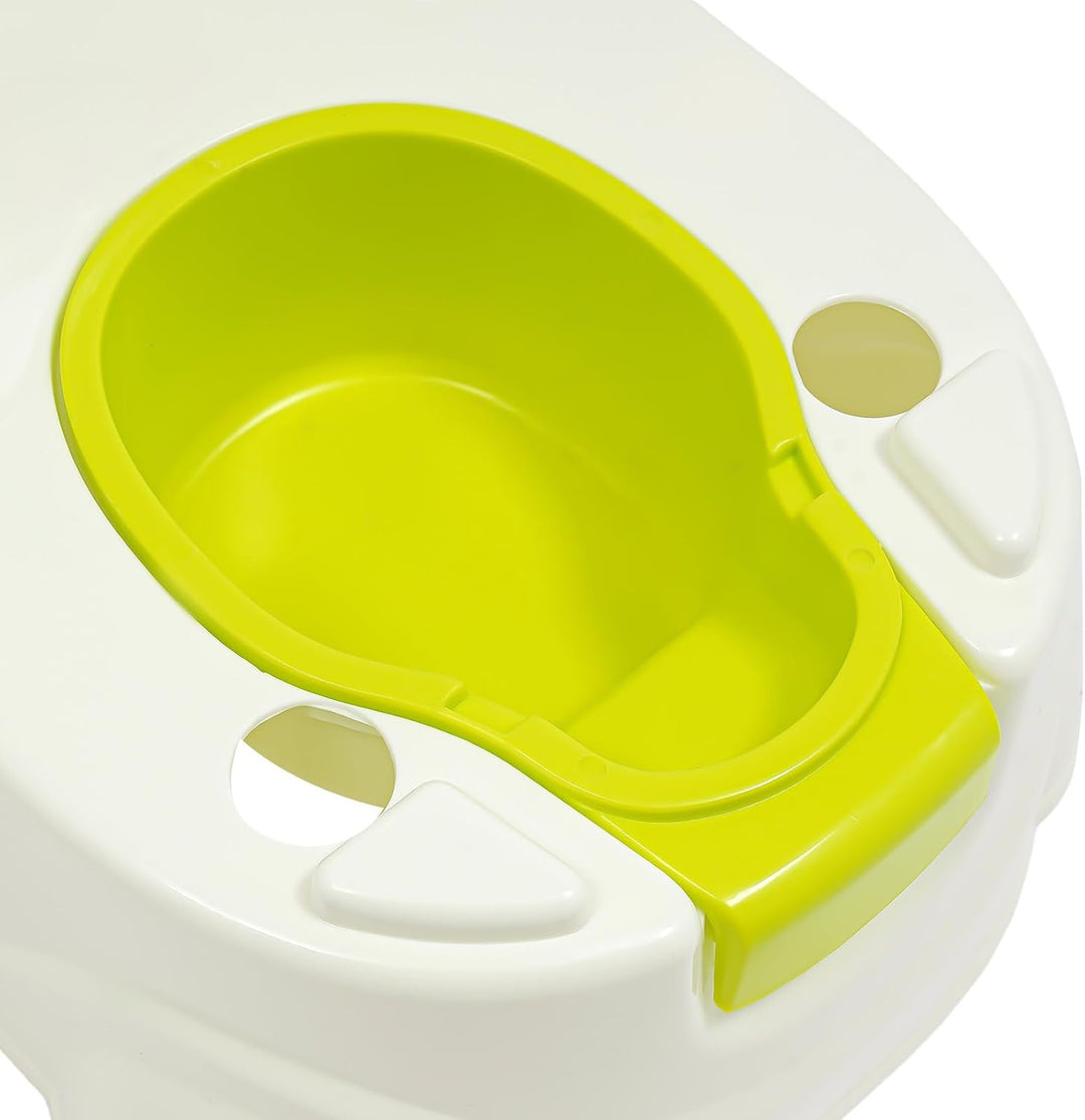 Töpfchen für Kinder Reise Tragbar 2in1 Toilettensitz mit Deckel Rückenlehne Rutschfest Töpfchentrain
