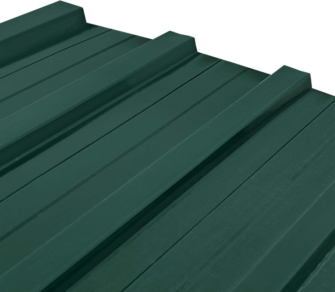 ESTEXO Trapezblech Profilblech Metallblech 12 Stück Dachblech Stahlblech Grün RAL 6005, Grün Ra