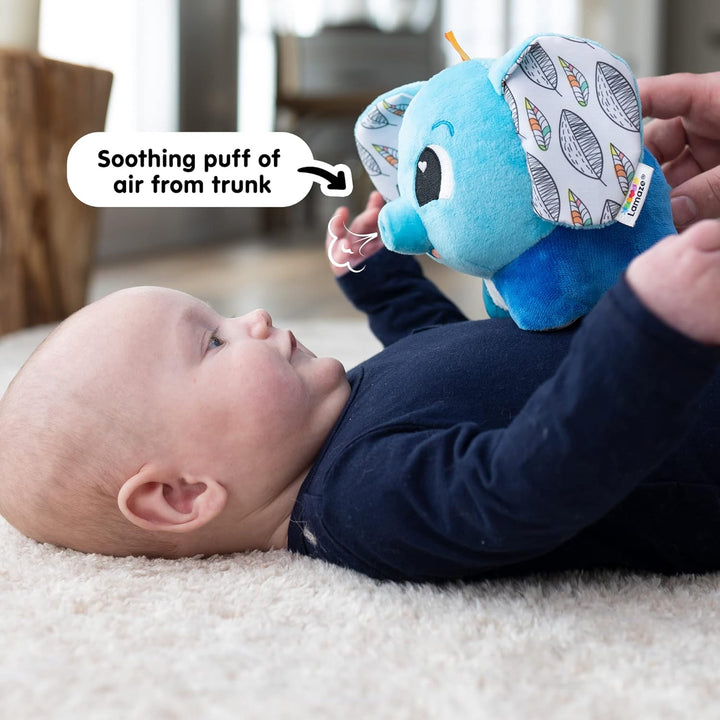 LAMAZE Puffaboo Elefant, Babyspielzeug für Neugeborene, sensorisches Spielzeug für Babys, Geschenk f
