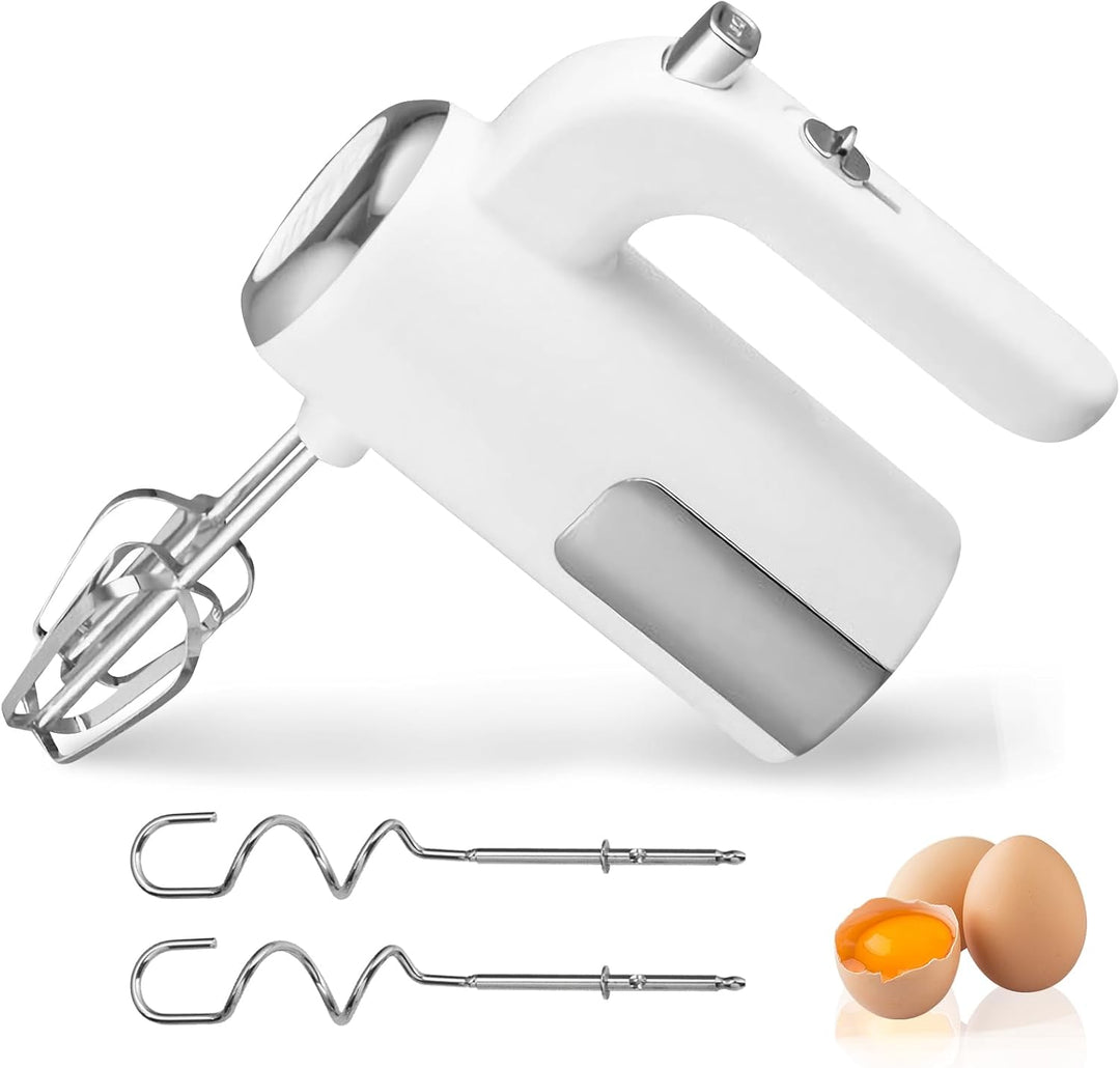 Handmixer Elektrischer 450W 5 Geschwindigkeiten Handrührgerät Mixer Handrührer Küchenmixer Schneebes