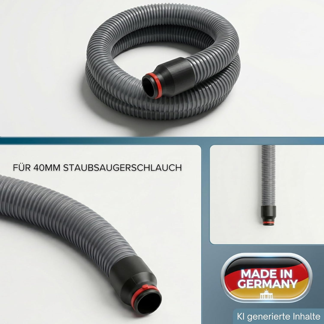 Staubsauger Kupplung Adapter kompatibel mit Bosch Click and Clean 40mm Staubsaugerschlauch Schlauch