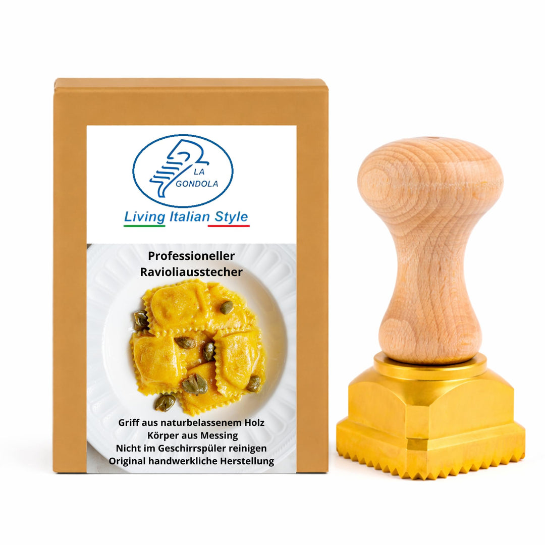 La Gondola Ravioli-Stempel - Quadratisch Gewellt 45x55mm | Italienisches Pasta-Werkzeug für Zuhause