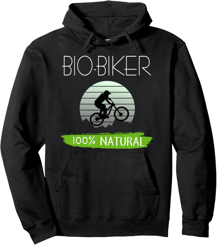 Lustiges Bio-Biker MTB Fahrrad Bio Bike ohne Akku Geschenk Pullover Hoodie